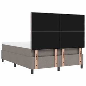 Postel s boxspringem s čelo Taupe 140 x 190 cm textil - obrázek 9