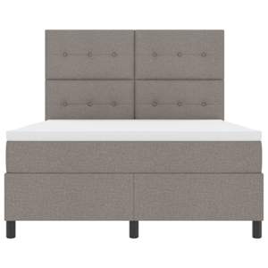 Postel s boxspringem s čelo Taupe 140 x 190 cm textil - obrázek 7