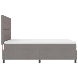 Postel s boxspringem s čelo Taupe 140 x 190 cm textil - obrázek 8