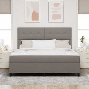Postel s boxspringem s čelo Taupe 180 x 200 cm textil - obrázek 3