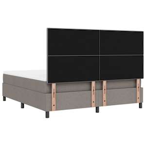 Postel s boxspringem s čelo Taupe 180 x 200 cm textil - obrázek 9