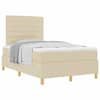 vidaXL Karbi vedrumadrats madratsiga peaga cream 120 x 190 cm kangas