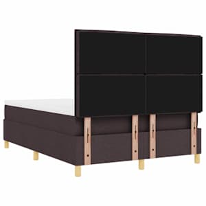 Postel s boxspringem s matrací Tmavě hnědá 160 x 200 cm textil - obrázek 9