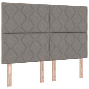 Postel s boxspringem s čelo Taupe 140 x 190 cm textil - obrázek 4
