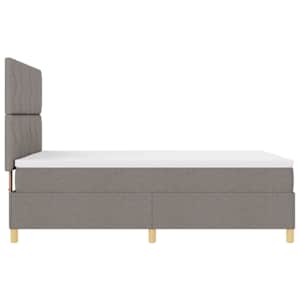 Postel s boxspringem s čelo Taupe 140 x 190 cm textil - obrázek 8