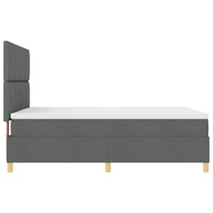 Postel s boxspringem s matrací Tmavě šedá 160 x 200 cm textil - obrázek 8