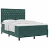 vidaXL Karbi vedrumadrats madratsiga Tume rohelise 140 x 190 cm Samet