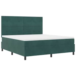 Postel s boxspringem s matrací Tmavě zelená 180 x 200 cm samet - obrázek 5