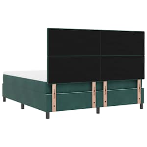 Postel s boxspringem s matrací Tmavě zelená 180 x 200 cm samet - obrázek 9