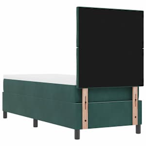 Postel s boxspringem s čelo Tmavě zelená 80 x 200 cm samet - obrázek 8
