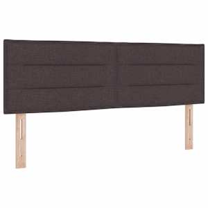 Postel s boxspringem s čelo Tmavě hnědá 160 x 200 cm textil - obrázek 5