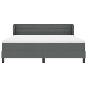 Postel s boxspringem s matrací Tmavě šedá 180 x 200 cm textil - obrázek 2