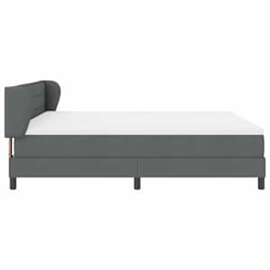 Postel s boxspringem s matrací Tmavě šedá 180 x 200 cm textil - obrázek 3