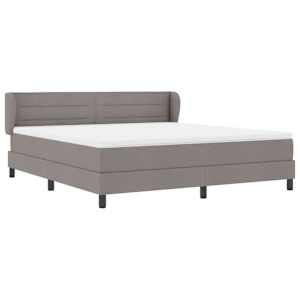 Postel s boxspringem s čelo Taupe 180 x 200 cm textil - obrázek 6