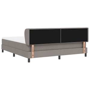 Postel s boxspringem s čelo Taupe 180 x 200 cm textil - obrázek 9