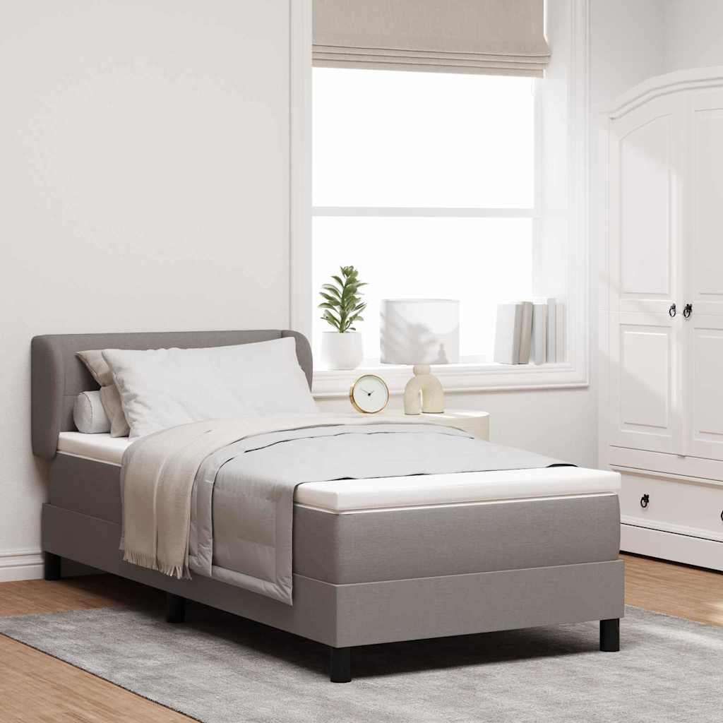 Karumajakese voodi koos madratsiga taupe 80x200 cm kangas