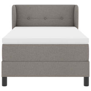 Postel s boxspringem s matrací s čelo Taupe 80 x 200 cm textil - obrázek 7