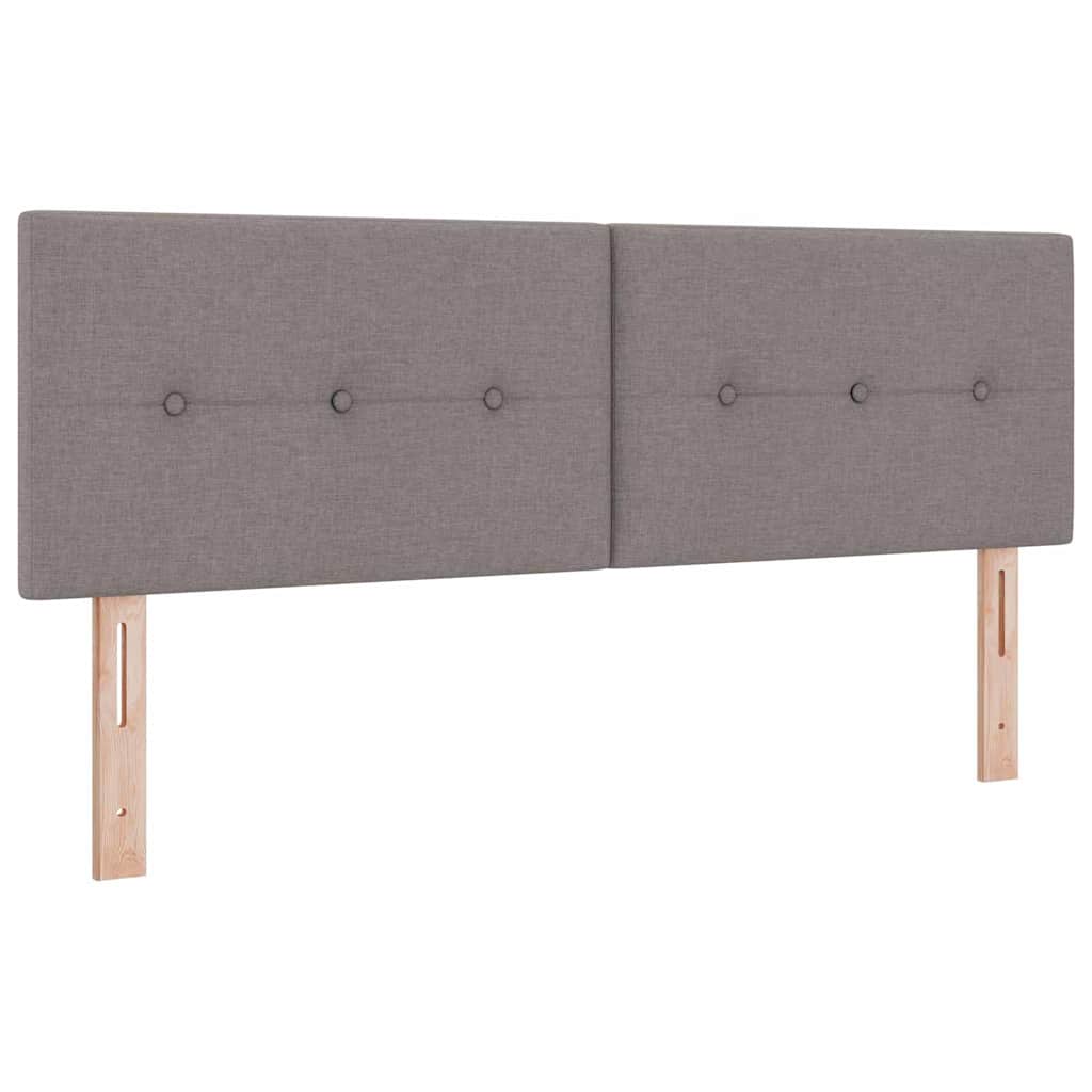 Postel s boxspringem s matrací s čelo Taupe 160 x 200 cm textil - obrázek 5