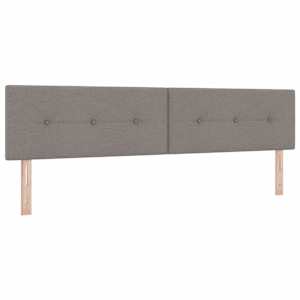 Postel s boxspringem s čelo Taupe 200 x 200 cm textil - obrázek 5