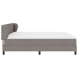 Postel s boxspringem s čelo Taupe 200 x 200 cm textil - obrázek 8