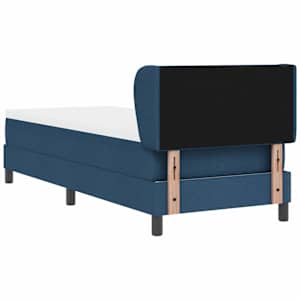 Postel s boxspringem s čelo Modrá 80 x 200 cm textil - obrázek 9