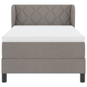 Postel s boxspringem s čelo Taupe 90 x 190 cm textil - obrázek 6