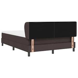 Postel s boxspringem s matrací Tmavě hnědá 140 x 200 cm textil - obrázek 9