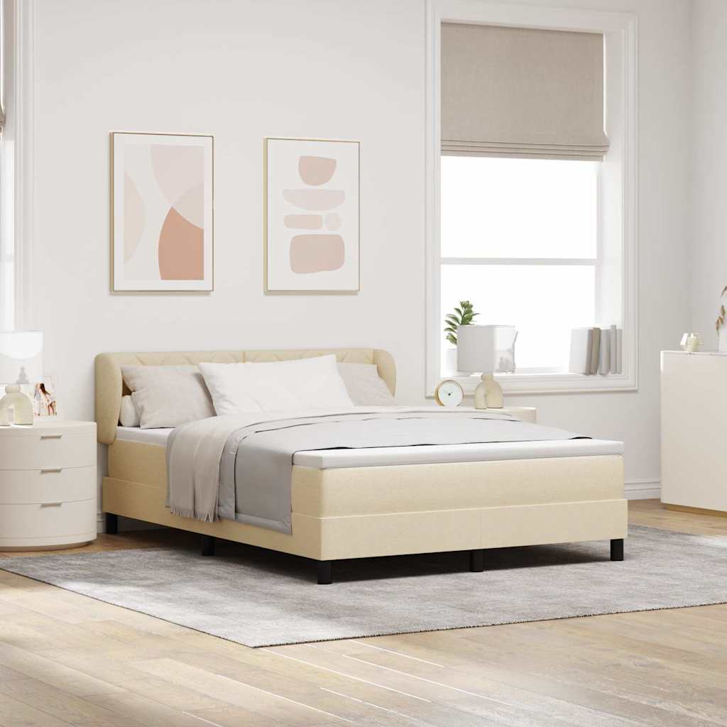 Voodipesu Kast, Millel On Matress Kreemjas 160x200 cm Kangas