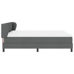 Postel s boxspringem s čelo Tmavě šedá 180 x 200 cm textil - obrázek 6