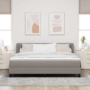Postel s boxspringem s matrací s čelo Taupe 180 x 200 cm textil - obrázek 3