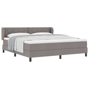 Postel s boxspringem s matrací s čelo Taupe 180 x 200 cm textil - obrázek 2