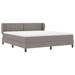 Postel s boxspringem s matrací s čelo Taupe 180 x 200 cm textil - obrázek 6