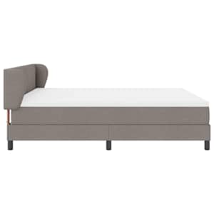 Postel s boxspringem s matrací s čelo Taupe 180 x 200 cm textil - obrázek 8