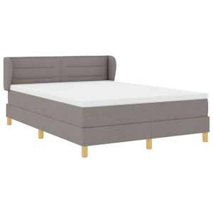 Postel s boxspringem s čelo Taupe 140 x 190 cm textil - obrázek 6