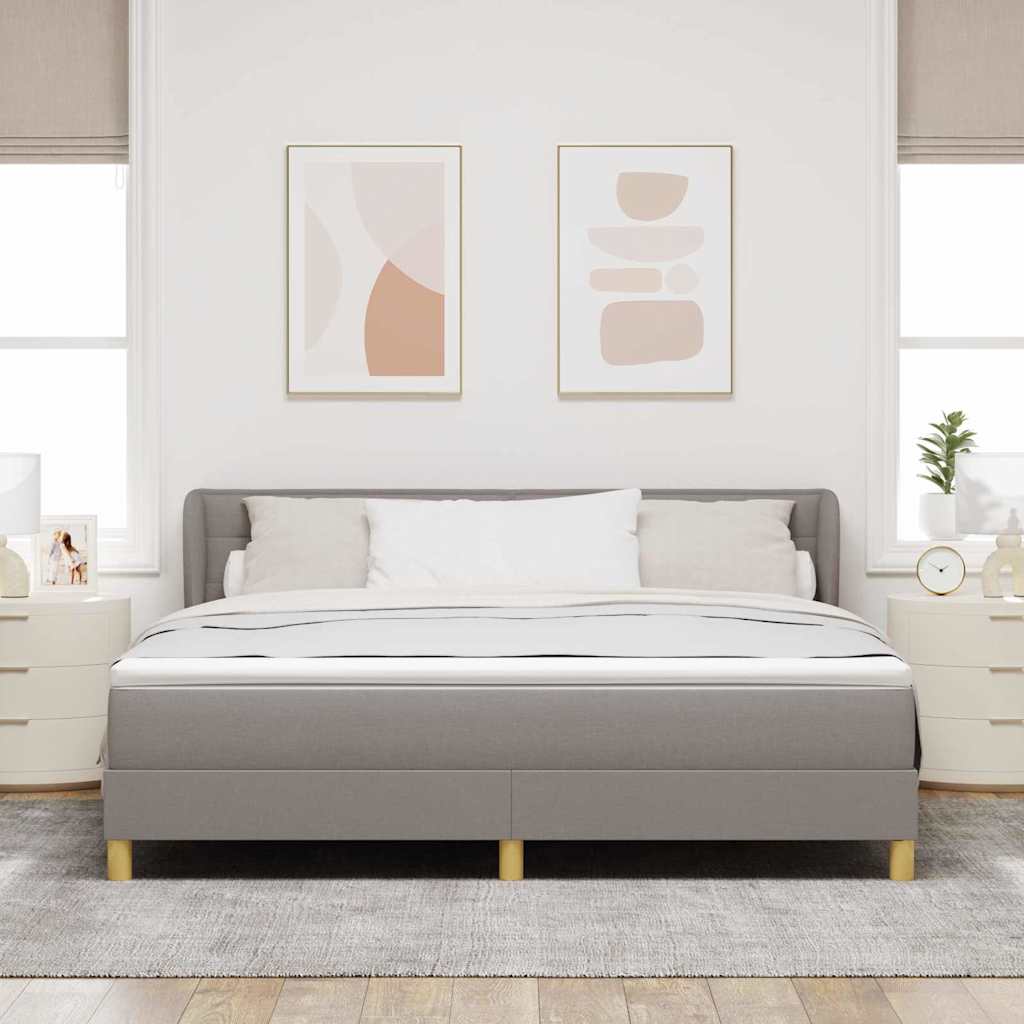 Thumbnail - vidaXL Boxspringbett mit Matratze Taupe 180 x 200 cm Stoff