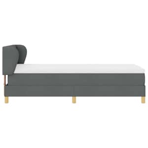 Postel s boxspringem s čelo Tmavě šedá 80 x 200 cm textil - obrázek 8