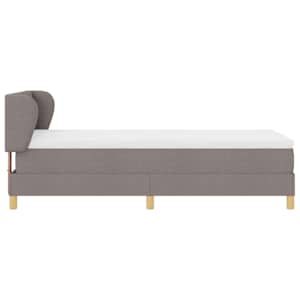 Postel s boxspringem s matrací s čelo Taupe 80 x 200 cm textil - obrázek 8