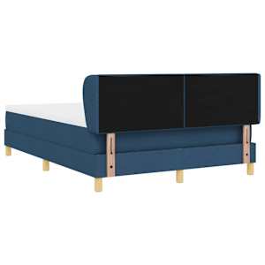 Postel s boxspringem s čelo Modrá 140 x 190 cm textil - obrázek 9