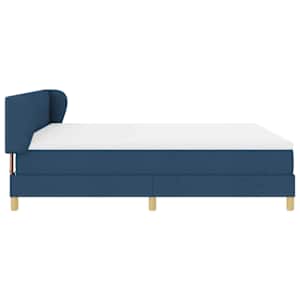Postel s boxspringem s čelo Modrá 180 x 200 cm textil - obrázek 8