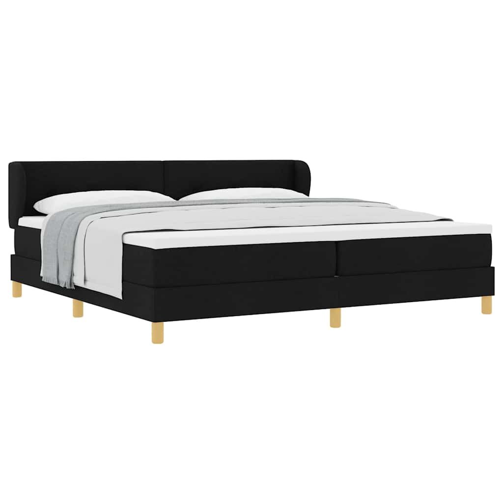 Thumbnail - vidaXL Boxspringbett mit Matratze Schwarz 200x200 cm Stoff