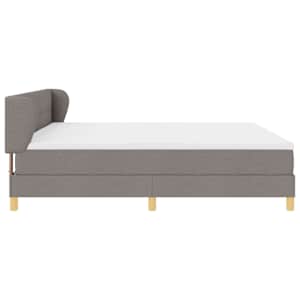 Postel s boxspringem s čelo Taupe 200 x 200 cm textil - obrázek 8