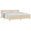 vidaXL Karbi vedrumadrats peaga cream 200 x 200 cm kangas