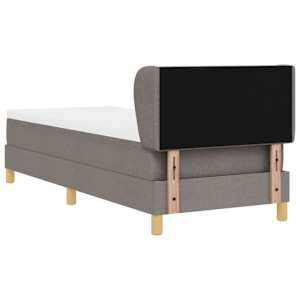 Postel s boxspringem s čelo Taupe 80 x 200 cm textil - obrázek 9