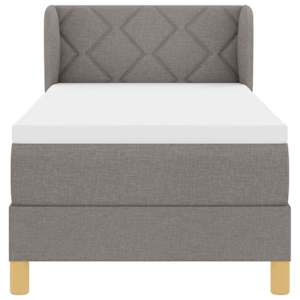 Postel s boxspringem s čelo Taupe 80 x 200 cm textil - obrázek 7