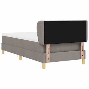 Postel s boxspringem s čelo Taupe 90 x 190 cm textil - obrázek 9