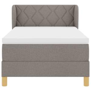 Postel s boxspringem s čelo Taupe 90 x 190 cm textil - obrázek 7