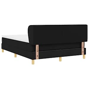 Postel s boxspringem s čelo Černá 140 x 190 cm textil - obrázek 9
