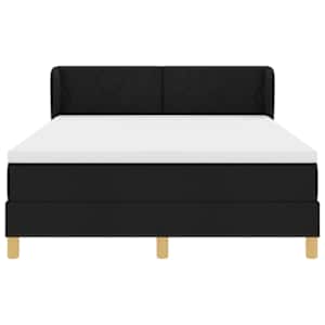 Postel s boxspringem s čelo Černá 140 x 190 cm textil - obrázek 7