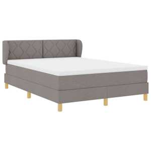 Postel s boxspringem s čelo Taupe 140 x 190 cm textil - obrázek 6