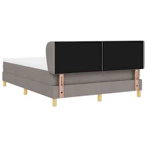 Postel s boxspringem s čelo Taupe 140 x 190 cm textil - obrázek 9
